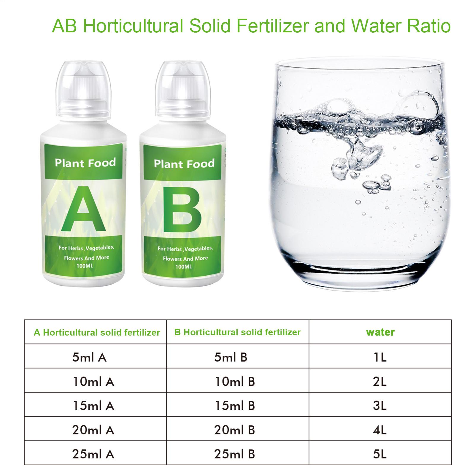 Hydroponic Nutrients Fertilize - Nutrient Solution Ab recension och pris